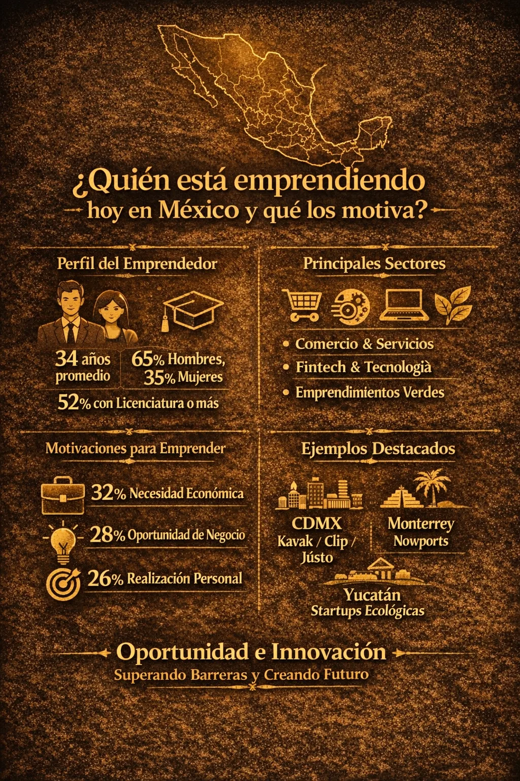 Infografía: ¿Quién está emprendiendo en México?